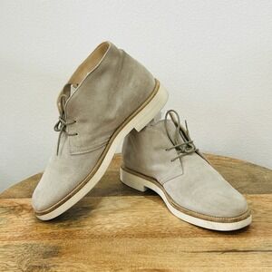 Woman by Common Projects Light Gray Suede Leather Chukka boots Size 38 US 8